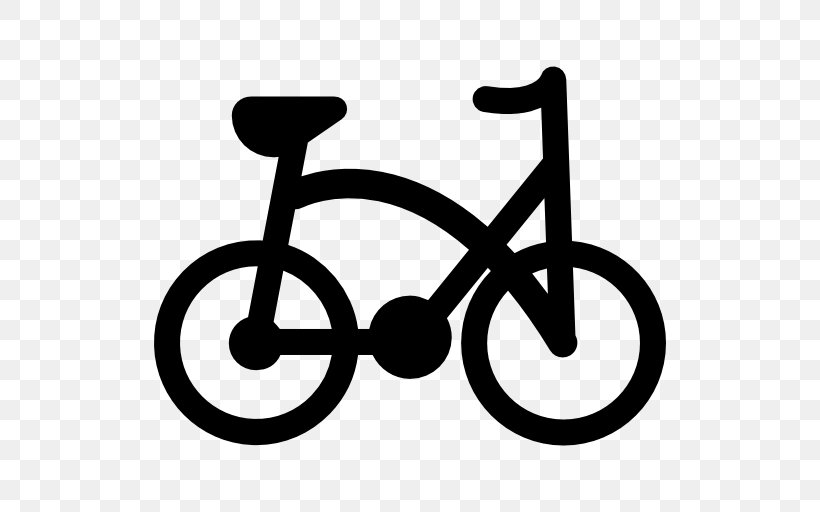 Bicycle Clip Art, PNG, 512x512px, Bicycle, Area, Bicycle Wheels, Black And White, Computer Font Download Free