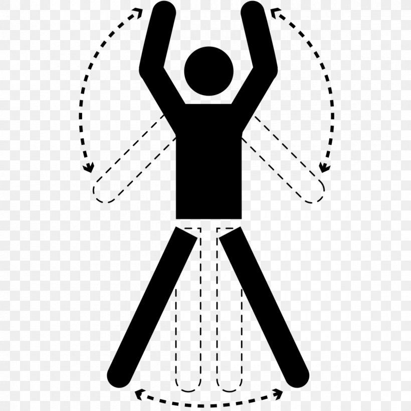 Jumping Jack Exercise Physical Activity Obesity Stress, PNG, 1200x1200px, Jumping Jack, Area, Arm, Black, Black And White Download Free