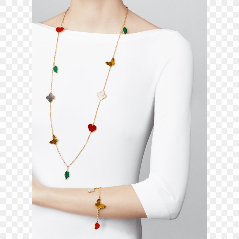 Necklace Alhambra Van Cleef & Arpels Bracelet Jewellery, PNG, 3000x3000px, Necklace, Alhambra, Bead, Bracelet, Brand Download Free