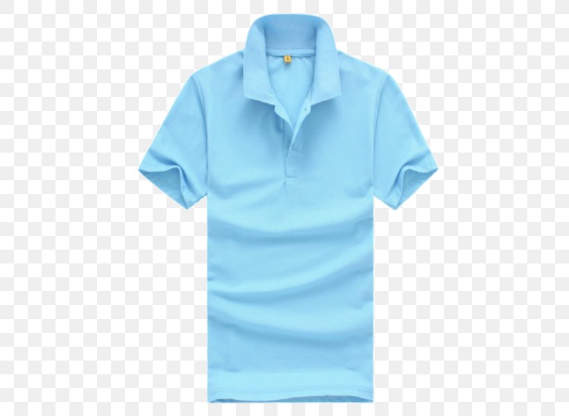 Polo Shirt T-shirt Sleeve Clothing, PNG, 605x600px, Polo Shirt, Active Shirt, Aqua, Azure, Blue Download Free