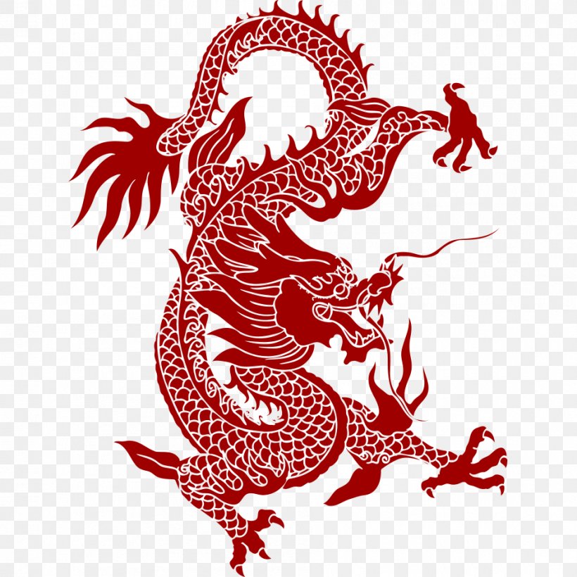 Chinese Dragon Pattern, PNG, 945x945px, Chinese Dragon, Art, Black And White, Chinese, Chinese Art Download Free