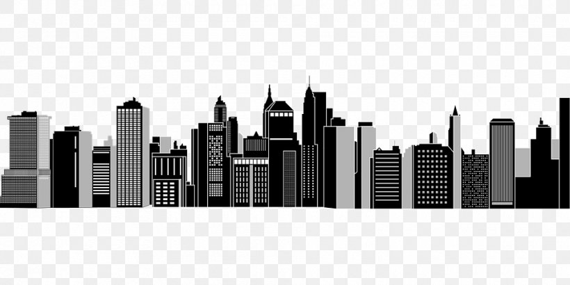 Cities: Skylines New York City Cityscape Clip Art, PNG, 960x480px, Cities Skylines, Black And White, Brand, Building, City Download Free