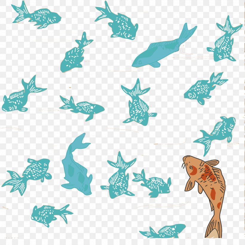 Koi Goldfish Illustration, PNG, 1500x1500px, Koi, Animal Figure, Aqua, Carassius Auratus, Common Carp Download Free