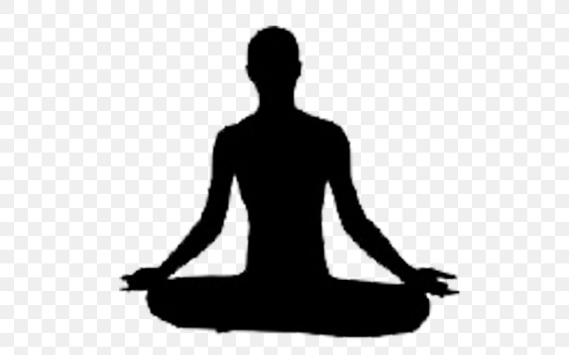 Meditation Lotus Position Buddhism Chakra Clip Art, PNG, 512x512px, Meditation, Arm, Black And White, Buddhism, Buddhist Meditation Download Free