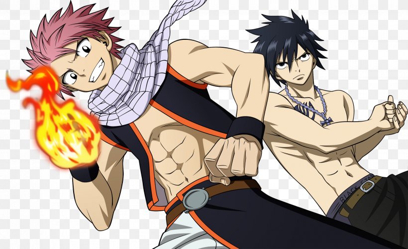 Natsu Dragneel Gray Fullbuster Juvia Lockser Fairy Tail Poster, PNG, 2500x1526px, Watercolor, Cartoon, Flower, Frame, Heart Download Free
