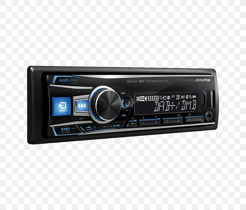 ALPINE UTE-93DAB Car Stereo Receiver Vehicle Audio Alpine Electronics Automotive Head Unit, PNG, 700x700px, Car, Aerials, Alpine Electronics, Audio Receiver, Automotive Head Unit Download Free