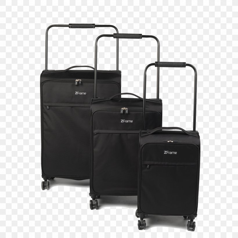 Suitcase Hand Luggage Baggage Trolley Travel, PNG, 4000x4000px, Suitcase, Backpack, Bag, Baggage, Black Download Free