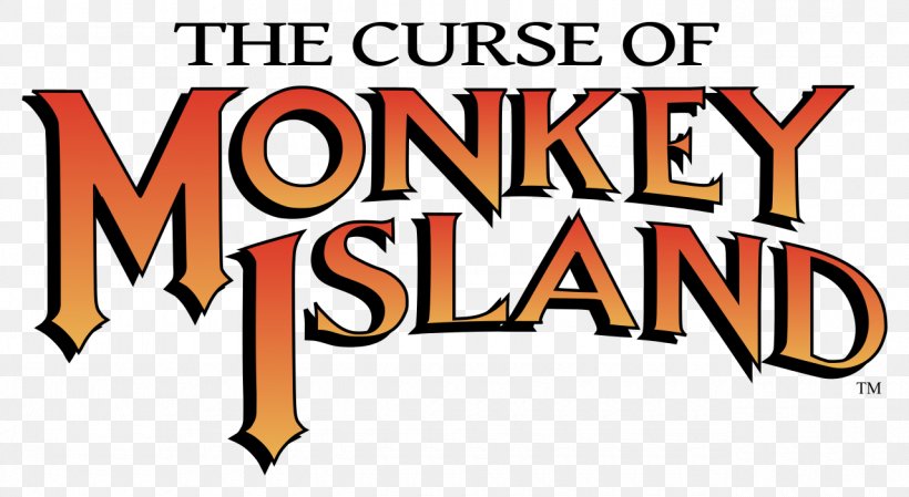 The Curse Of Monkey Island Logo Clip Art Brand Font, PNG, 1280x701px, Curse Of Monkey Island, Area, Brand, Chicken As Food, Logo Download Free