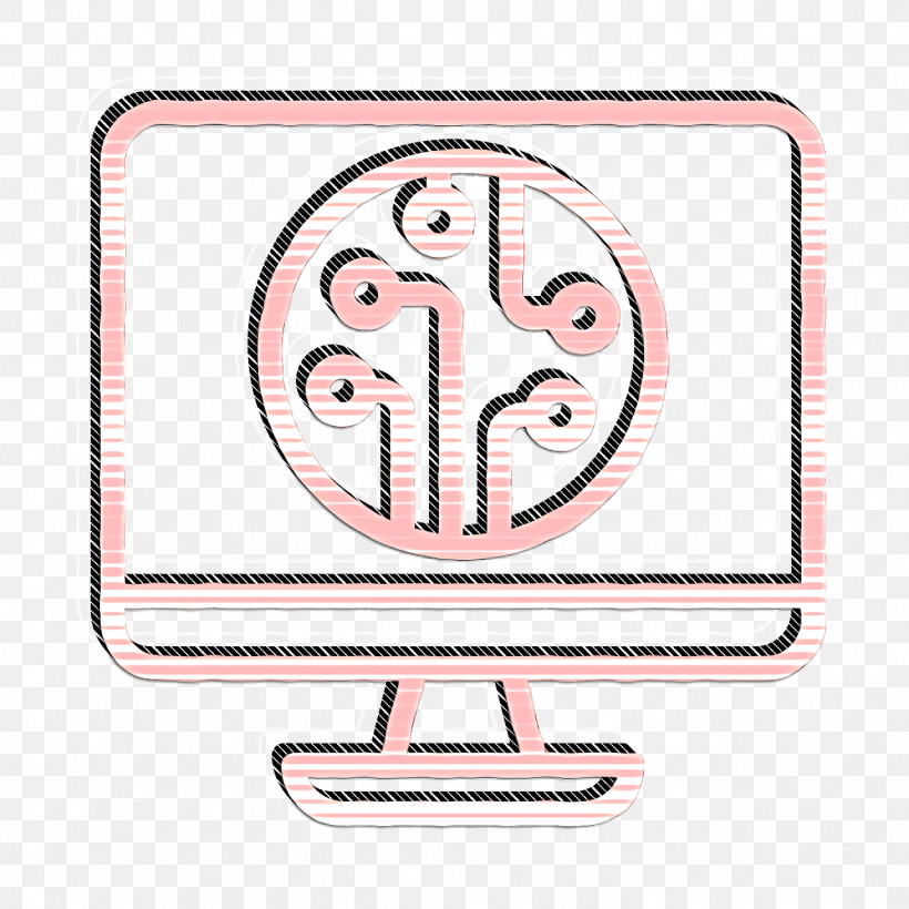 Digital Economy Icon Monitor Icon Computer Icon, PNG, 1284x1284px, Digital Economy Icon, Computer Icon, Geometry, Line, Mathematics Download Free