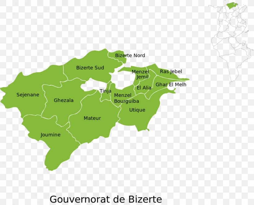 Bizerte Governorates Of Tunisia Ben Arous Governorate Ghar Al Milh Jendouba Governorate, PNG, 953x768px, Governorates Of Tunisia, Area, Bizerte Governorate, Map, Tunisia Download Free