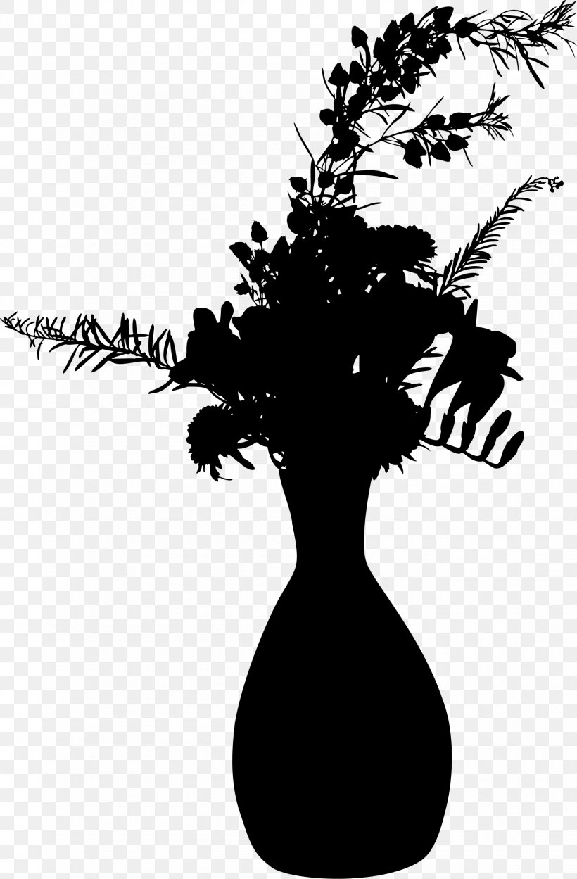 Flowering Plant Silhouette Font Branching, PNG, 1685x2567px, Flower, Blackandwhite, Branch, Branching, Flowering Plant Download Free