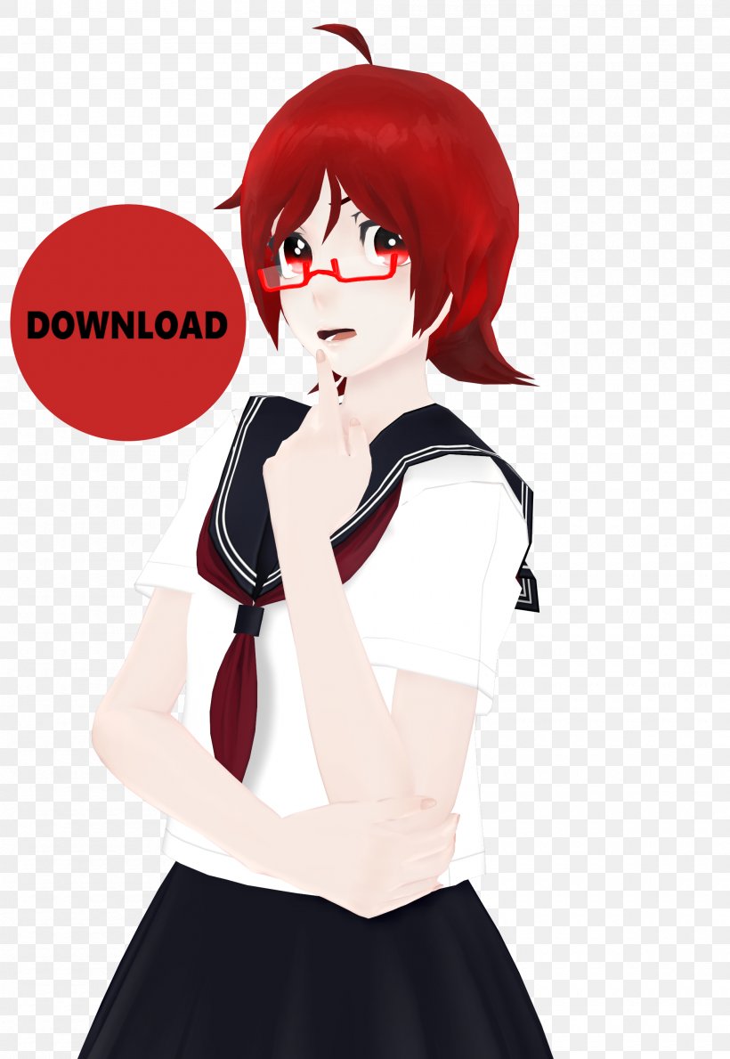 Yandere Simulator .info Art Drawing, PNG, 2000x2900px, Watercolor, Cartoon, Flower, Frame, Heart Download Free