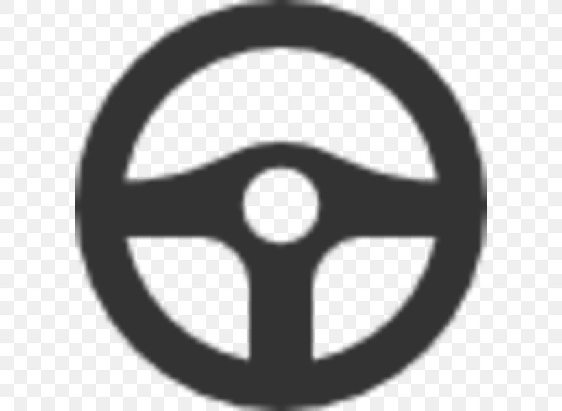 Car Steering Wheel, PNG, 600x600px, Car, Alloy Wheel, Bicycle, Bicycle Wheels, Black And White Download Free