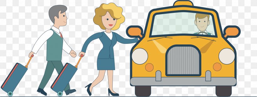 Taxi Cartoon, PNG, 2043x773px, Taxi, Animation, Brand, Cartoon, Drawing Download Free