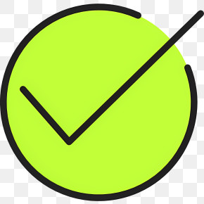 Green Tick - Green Icon With Checkmark Symbol PNG