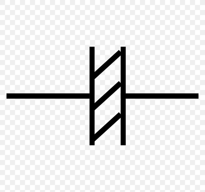 Electronic Symbol Electronics Electronic Circuit Circuit Diagram, PNG, 768x768px, Electronic Symbol, Area, Black, Black And White, Capacitor Download Free