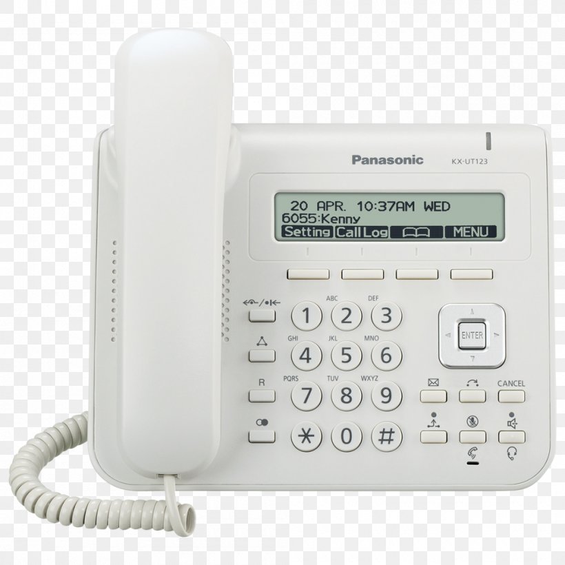 VoIP Phone Telephone Panasonic KX-UT123NE Panasonic KX-HDV130 KX-HDV130NE, PNG, 1000x1000px, Voip Phone, Answering Machine, Caller Id, Corded Phone, Electronics Download Free