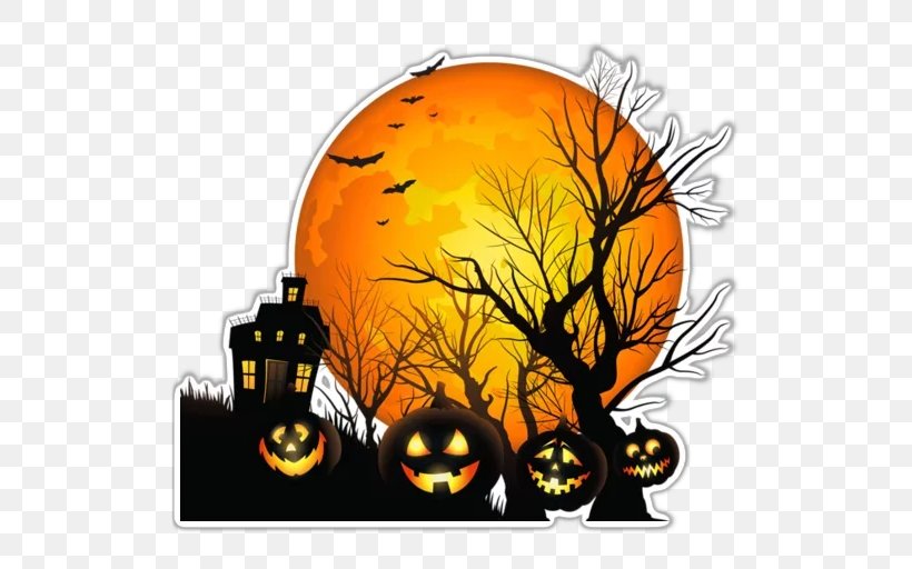The Halloween Tree Jack-o'-lantern Haunted House Clip Art, PNG, 512x512px, Halloween Tree, Calabaza, Christmas, Costume, Craft Download Free