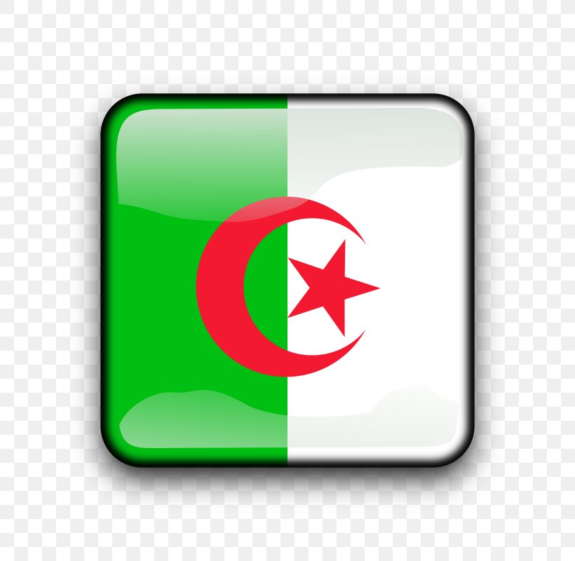 Flag Of Algeria National Flag French Algeria, PNG, 800x800px, Algeria, Area, Brand, Flag, Flag Of Algeria Download Free