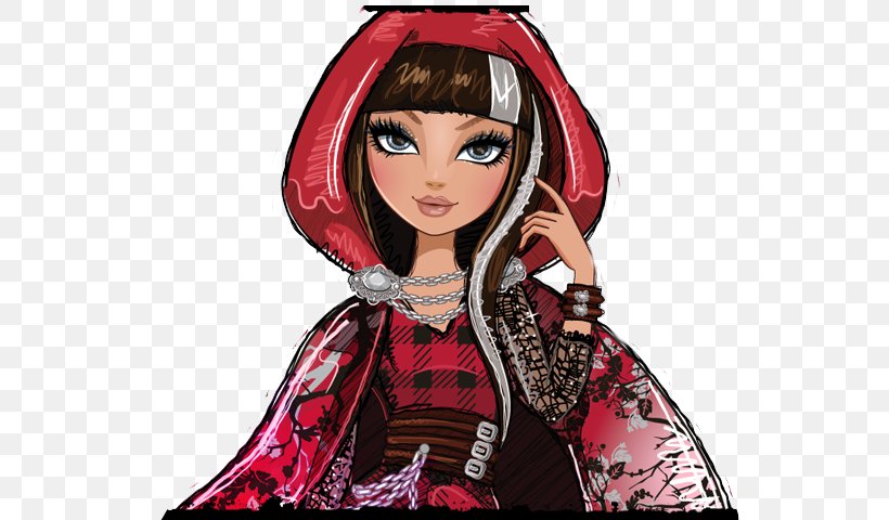 Little Red Riding Hood Ever After High Big Bad Wolf Queen Daughter, PNG, 640x480px, Watercolor, Cartoon, Flower, Frame, Heart Download Free