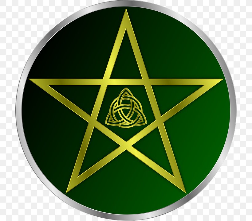 Pentagram Satanism Sigil Of Baphomet Pentacle, PNG, 720x720px, Pentagram, Baphomet, Drawing, Emblem, Green Download Free