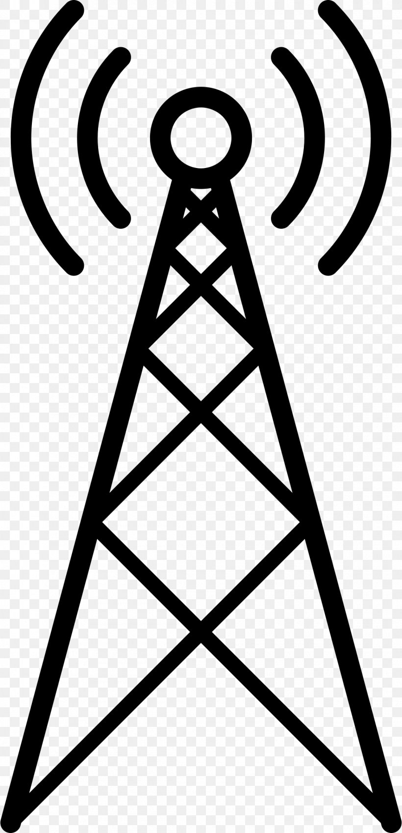 Tower Clip Art, PNG, 1160x2400px, Tower, Area, Black And White, Broadcasting, Icon Design Download Free