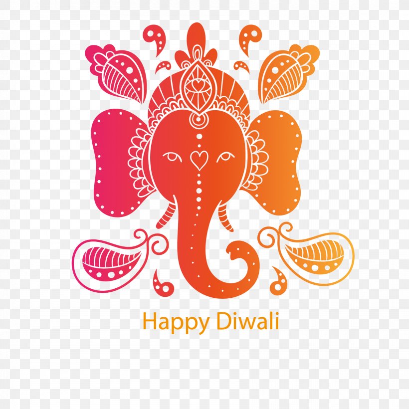 Diwali Elephant, PNG, 1667x1667px, Diwali, Clip Art, Diya, Greeting, Greeting Note Cards Download Free