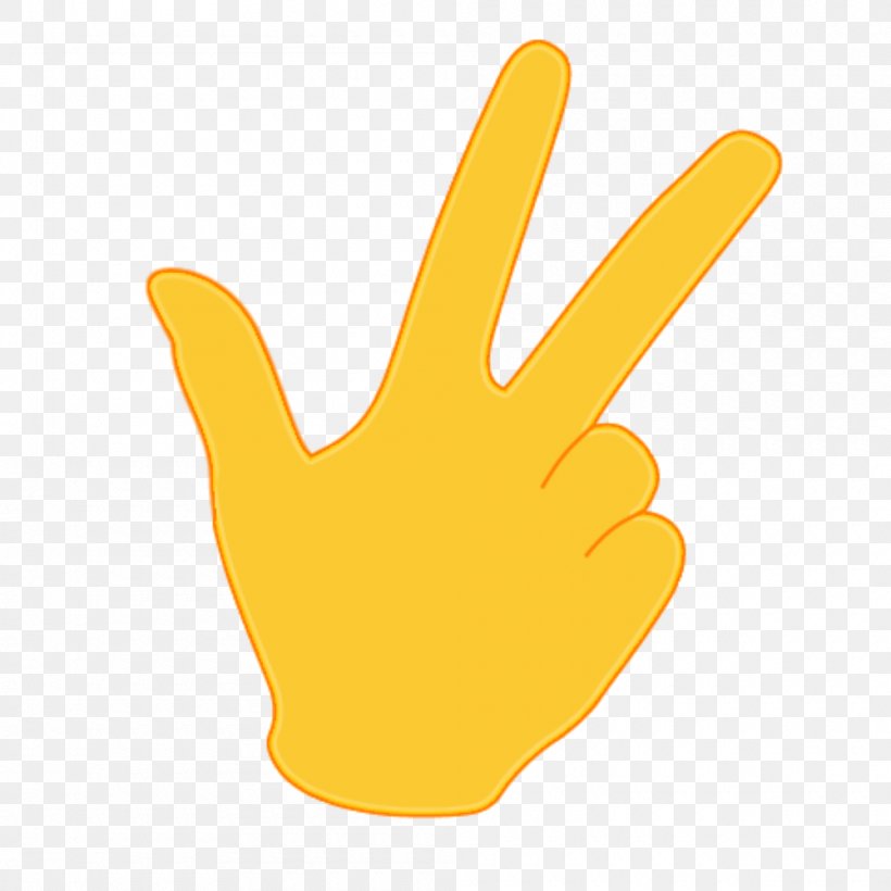 Three Fingers Up Emoji Meaning