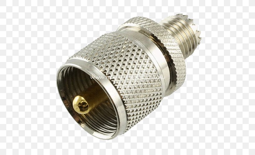 Miniature UHF Connector Adapter Ultra High Frequency Electrical Connector, PNG, 500x500px, Miniature Uhf Connector, Ac Power Plugs And Sockets, Adapter, Aerials, Brass Download Free