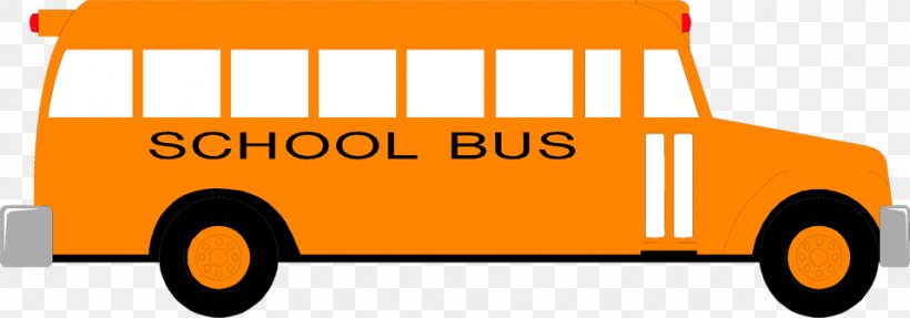 School Bus Yellow Clip Art, PNG, 958x336px, Bus, Art, Automotive Design, Brand, Bus Driver Download Free