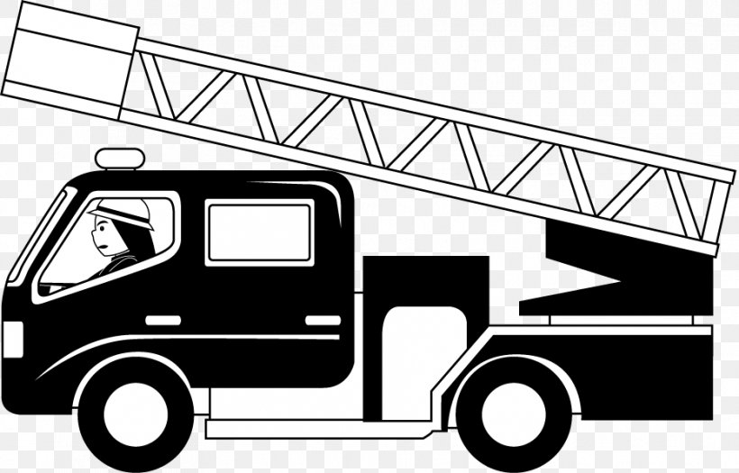 Commercial Vehicle Car Fire Engine Transport, PNG, 931x597px, Commercial Vehicle, Area, Automotive Design, Automotive Industry, Black And White Download Free