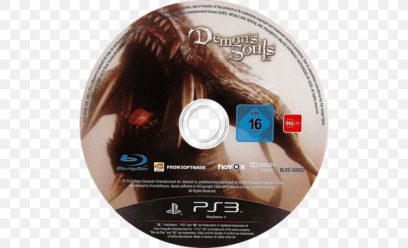 Demon's Souls PlayStation 3 Compact Disc Video Game Atlus, PNG, 500x500px, Playstation 3, Art, Atlus, Compact Disc, Cover Art Download Free