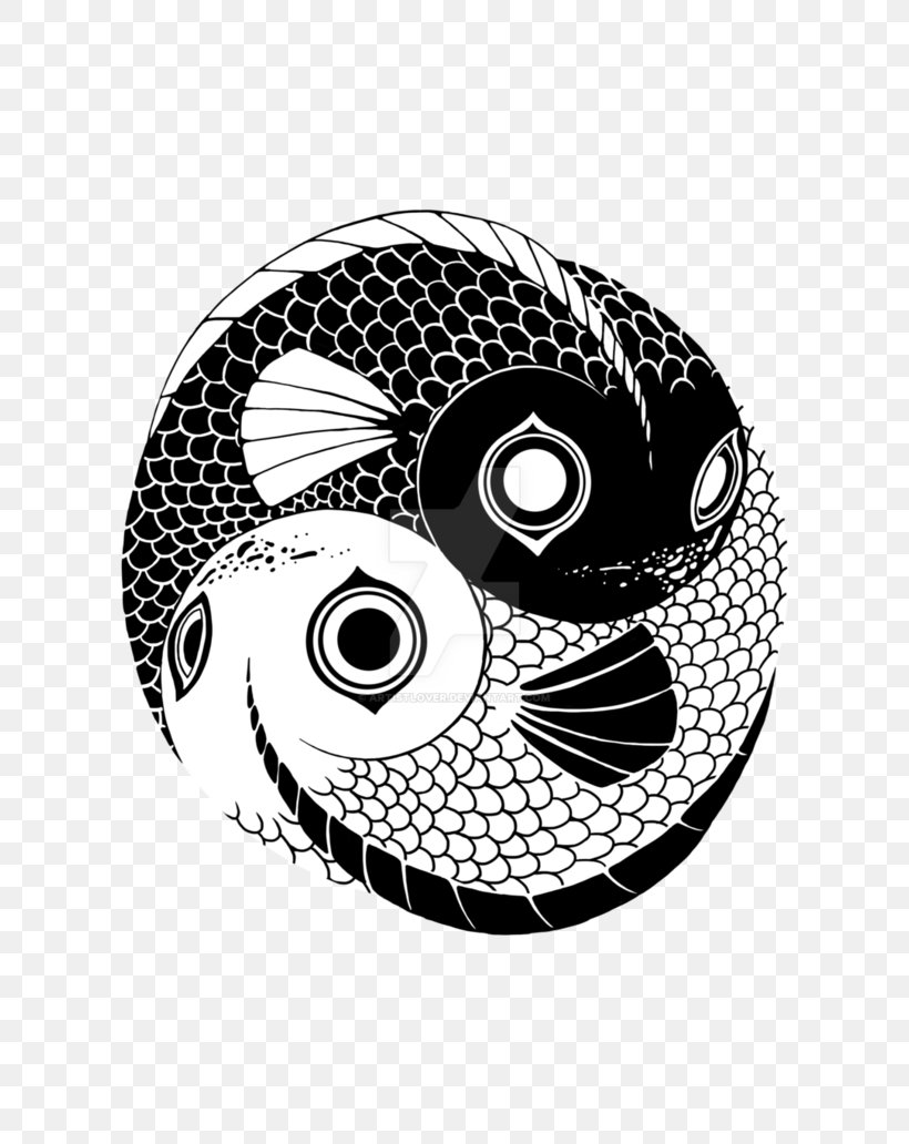Digital Art Drawing DeviantArt Yin Yang Fish, PNG, 774x1032px, Art, Black, Black And White, Collage, Deviantart Download Free