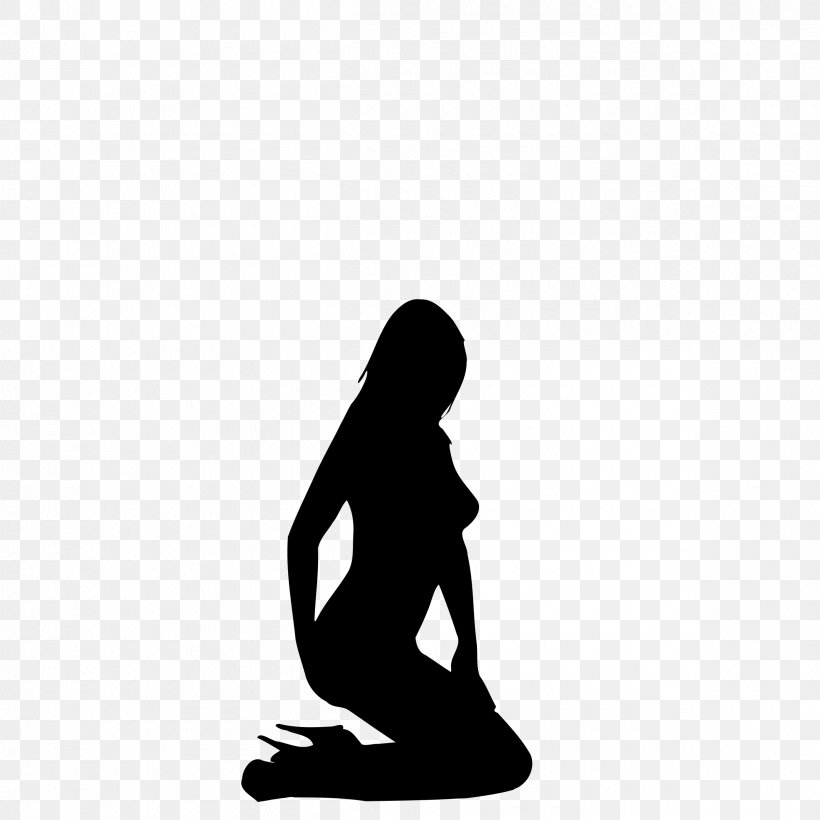 Silhouette Woman Clip Art, PNG, 2400x2400px, Silhouette, Arm, Black, Black And White, Drawing Download Free