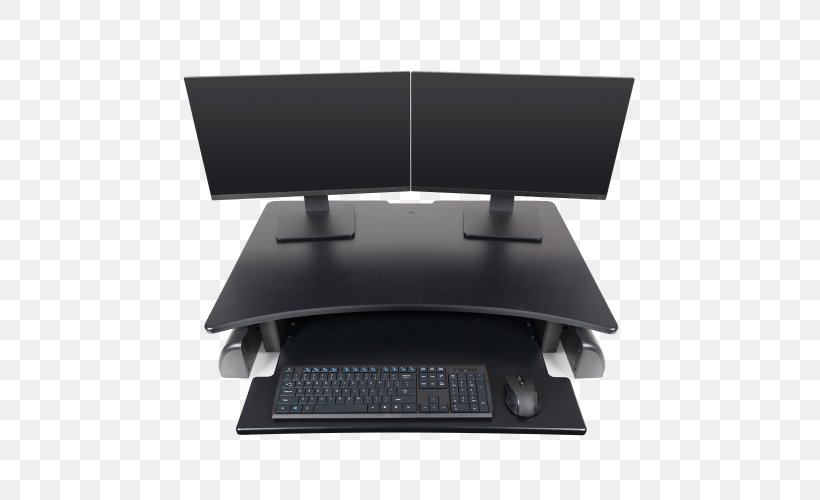 Sit-stand Desk Innovation Computer Keyboard Computer Monitors, PNG, 500x500px, Sitstand Desk, Computer Keyboard, Computer Monitor, Computer Monitor Accessory, Computer Monitors Download Free
