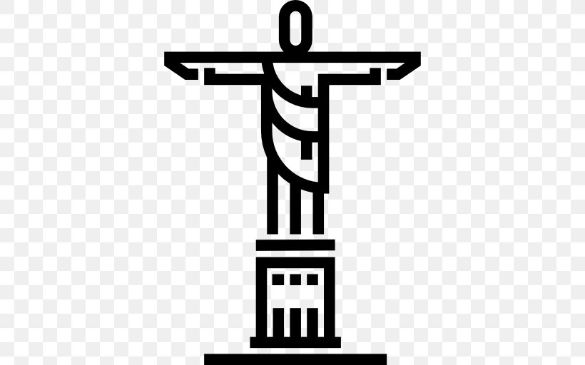 Christ The Redeemer Monument Statue Clip Art, PNG, 512x512px, Christ The Redeemer, Black And White, Brazil, Cross, Jesus Download Free