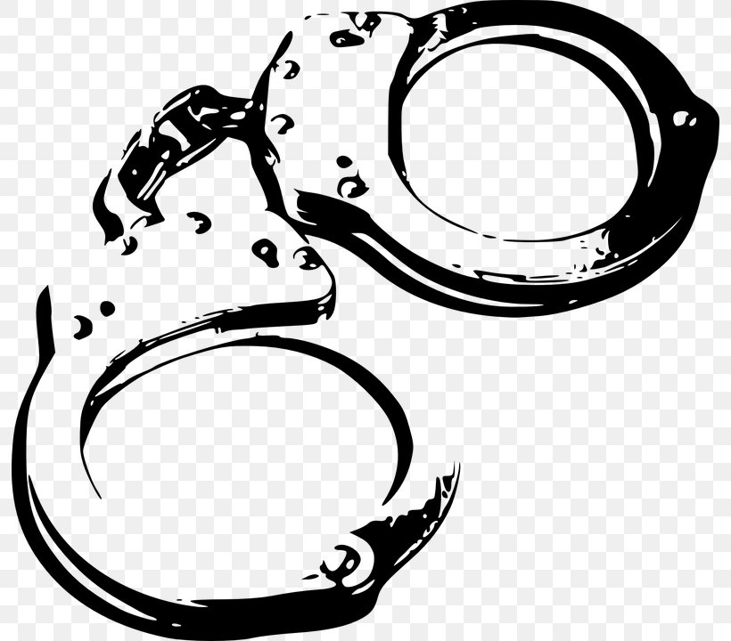 Handcuffs Clip Art, PNG, 794x720px, Handcuffs, Artwork, Auto Part, Black And White, Body Jewelry Download Free