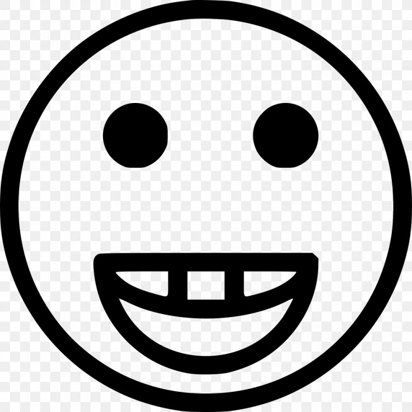 Smiley Emoticon, PNG, 980x980px, Smiley, Black And White, Emoji, Emoticon, Emotion Download Free
