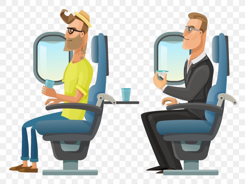Airplane Passenger Clip Art, PNG, 1063x800px, Airplane, Airline Meal, Business, Cartoon, Chair Download Free