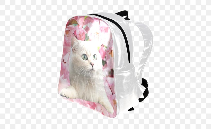 Baggage Backpack Pocket Shoulder, PNG, 500x500px, Bag, Backpack, Baggage, Carnivoran, Cat Download Free
