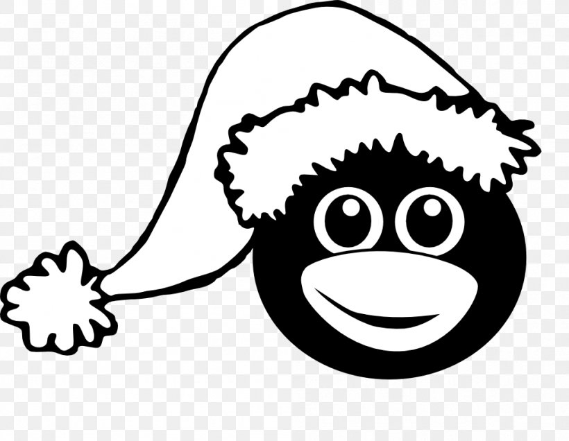 Santa Claus Santa Suit Hat Christmas Clip Art, PNG, 999x775px, Santa Claus, Area, Black, Black And White, Cap Download Free