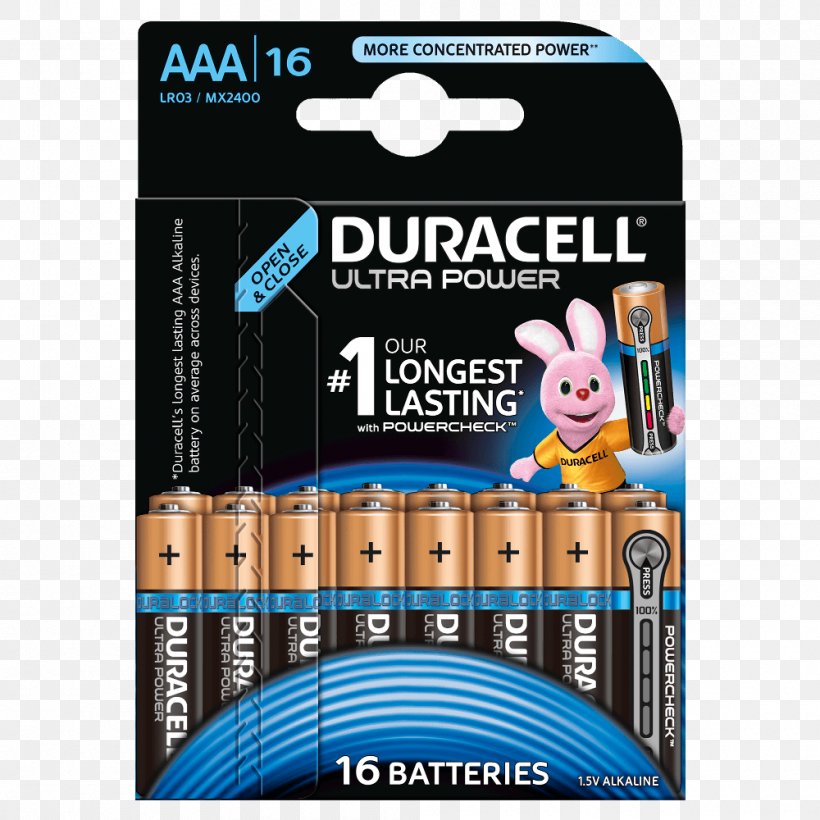 AAA Battery Duracell Alkaline Battery Electric Battery, PNG, 1000x1000px, Aaa Battery, Aa Battery, Alkaline Battery, Amazoncom, Ampere Hour Download Free