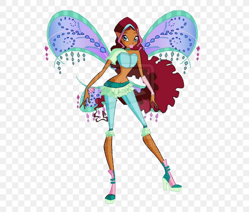 Aisha Flora Musa Winx Club: Believix In You Bloom, PNG, 600x698px, Aisha, Believix, Bloom, Butterfly, Doll Download Free
