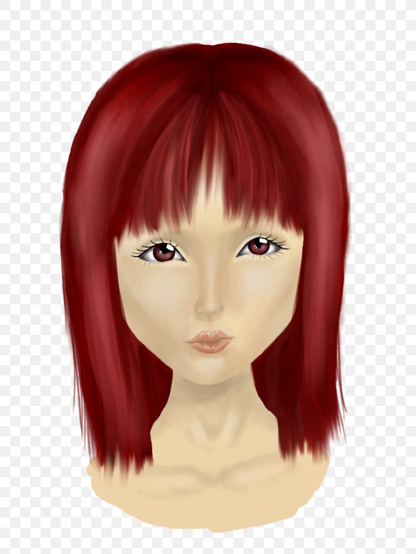 Hair Coloring Eyebrow Bangs Eyelash, PNG, 732x1092px, Watercolor, Cartoon, Flower, Frame, Heart Download Free