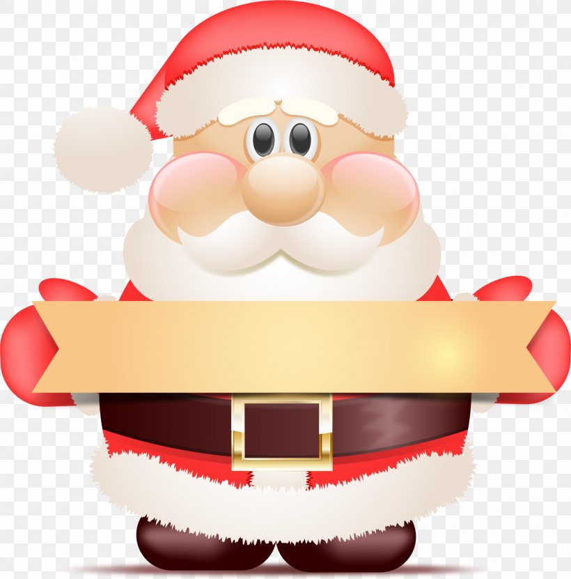 Santa Claus Banner, PNG, 2000x2028px, Rudolph, Christmas, Christmas Decoration, Christmas Ornament, Clip Art Download Free