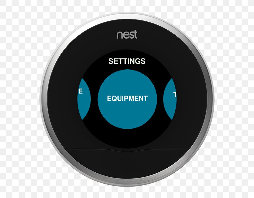 Nest Learning Thermostat Smart Thermostat Nest Thermostat (3rd Generation) Nest Labs, PNG, 640x640px, Nest Learning Thermostat, Brand, Central Heating, Display Device, Electronics Download Free