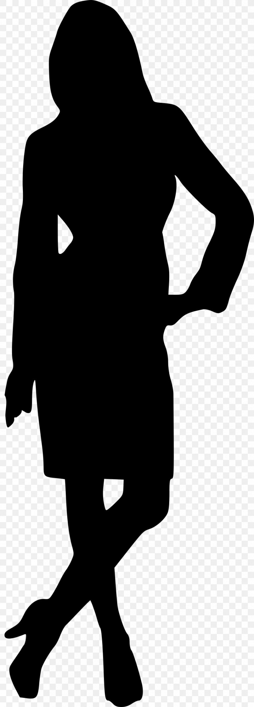 Woman Silhouette Drawing Clip Art, PNG, 865x2400px, Woman, Art, Black, Black And White, Blog Download Free