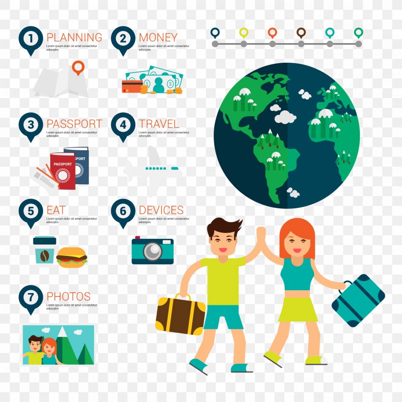 Infographic Travel Graphics Image Illustration, PNG, 2000x2000px, Infographic, Baggage, Fun Facts, Information, Sharing Download Free