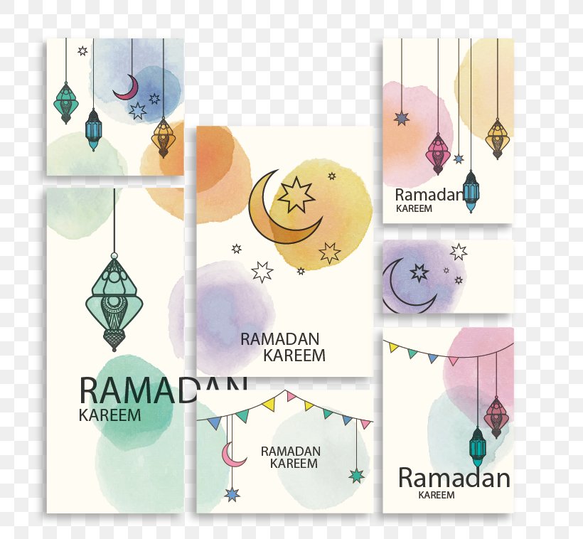 Ramadan Watercolor Painting Paper, PNG, 751x758px, Ramadan, Brand, Eid Alfitr, Eid Mubarak, Material Download Free