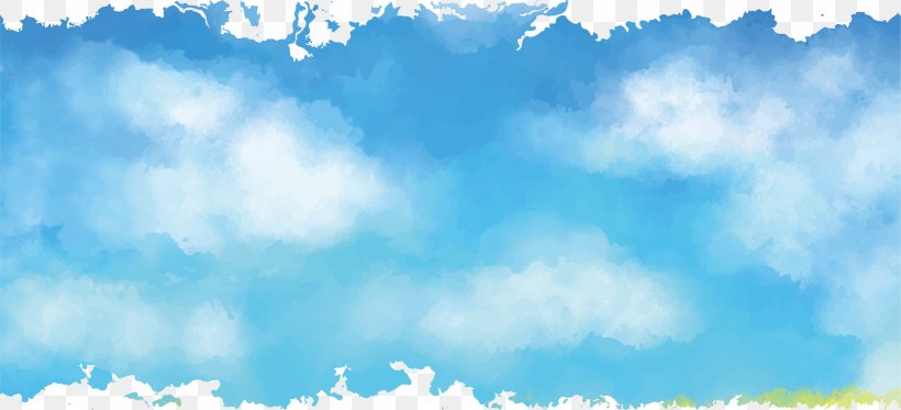 Sky Euclidean Vector Cartoon, PNG, 2601x1185px, Sky, Atmosphere, Atmosphere Of Earth, Blue, Calm Download Free
